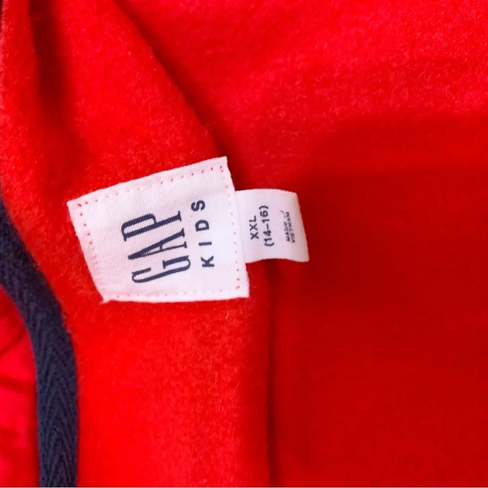 GAP Kids size‎ XXL(14-16) long sleeve full zip Hoodie in red